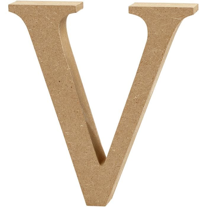 Letter, V, H: 13 cm, thickness 2 cm, 1 pc