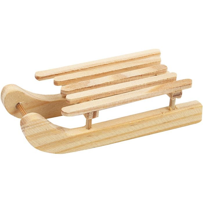 Sledge, size 6,5x2,5 cm, 2 pc/ 1 pack