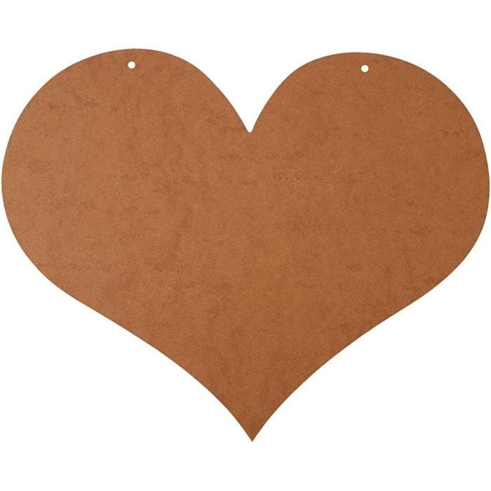 Heart, 50x40 cm, 5 mm, 1 pc
