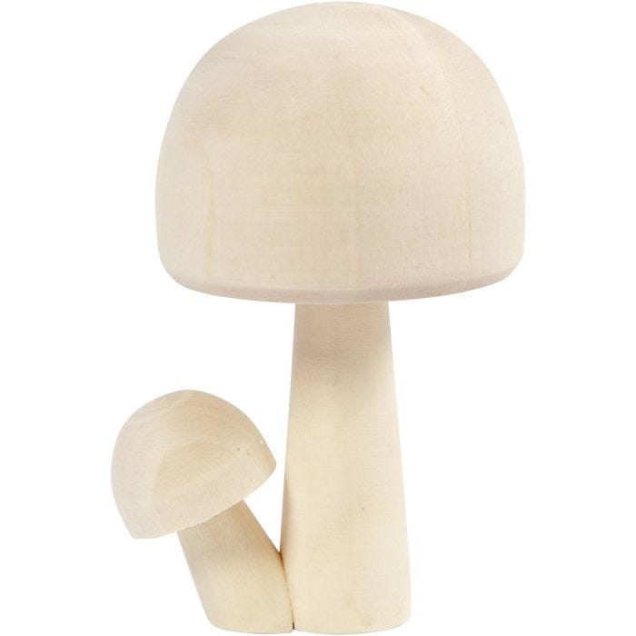 Wooden Mushrooms, 8,5 cm, 5,5 cm, 1 pc