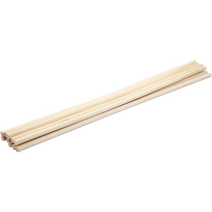 Stick, L: 30 cm, dia. 6 mm, 10 pc/ 1 pack