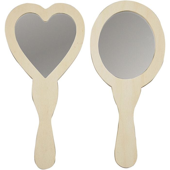 Hand Mirrors, size 23-24 cm, 2 pc/ 1 pack