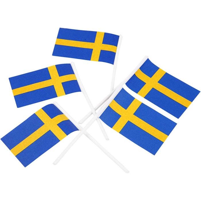 Cake Flags, size 30x50 mm, 100 pc/ 1 pack