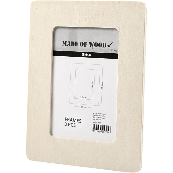 Frame, size 16x21,5x0,8 cm, 3 pc/ 1 pack