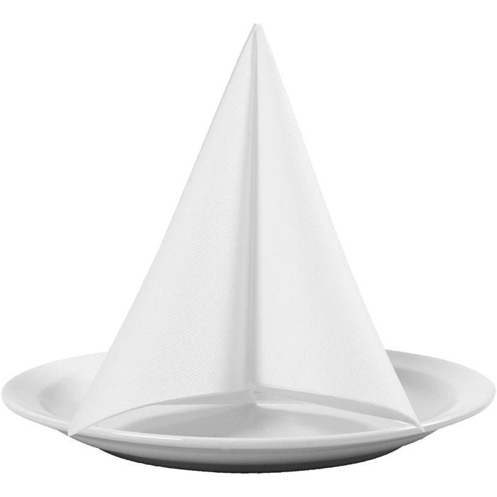 Table Napkins, size 40x40 cm, 60 g, white, 20 pc/ 1 pack