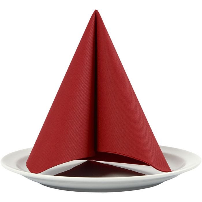 Table Napkins, size 40x40 cm, 60 g, claret, 20 pc/ 1 pack
