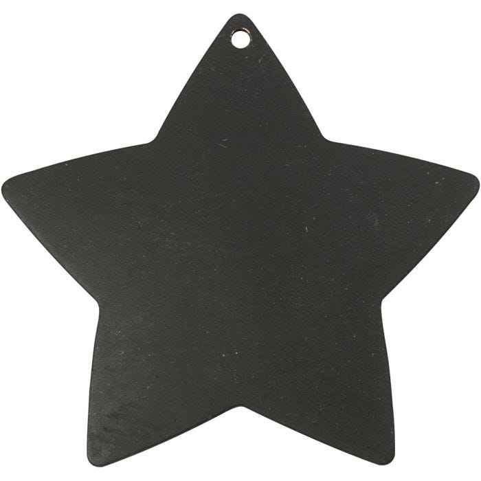 Star, dia. 37 mm, hole size 1 mm, black, 1 pc