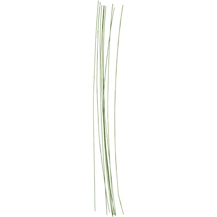 Floral stem wire, 30 cm, 0,6 mm, green, 20pc/ 1 pack
