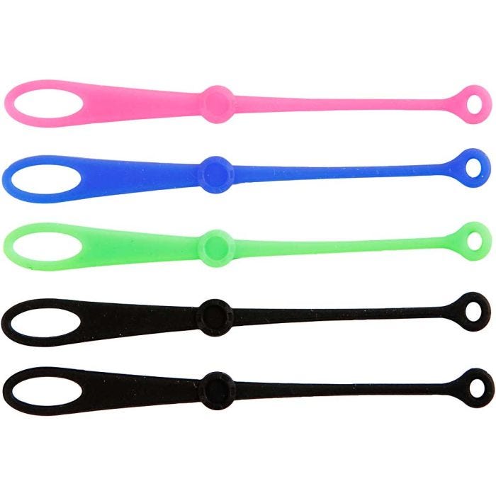 Key Rings, L: 10,5 cm, W: 1 cm, 5 pc/ 1 pack