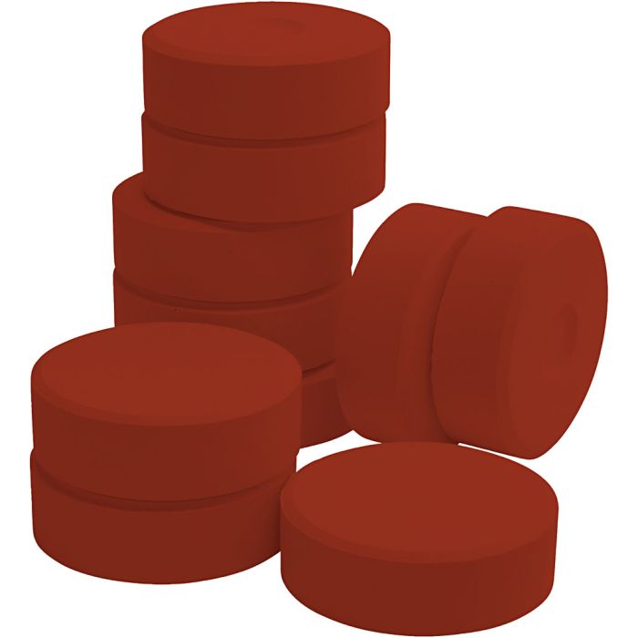 Tempera watercolour paints, H: 19 mm, dia. 57 mm, crimson red, 10 pc/ 1 pack