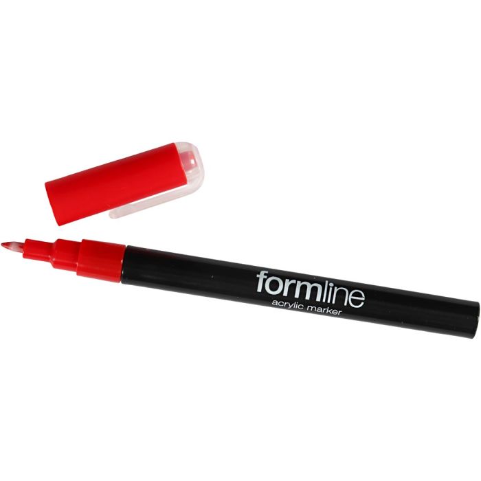 formline acrylic marker, line 0,7 mm, red, 1 pc