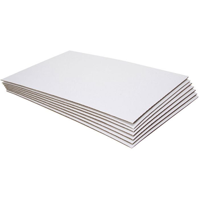 Art Corrugated Cardboard, size 42x60x0,7 cm, 10 pc/ 1 pack