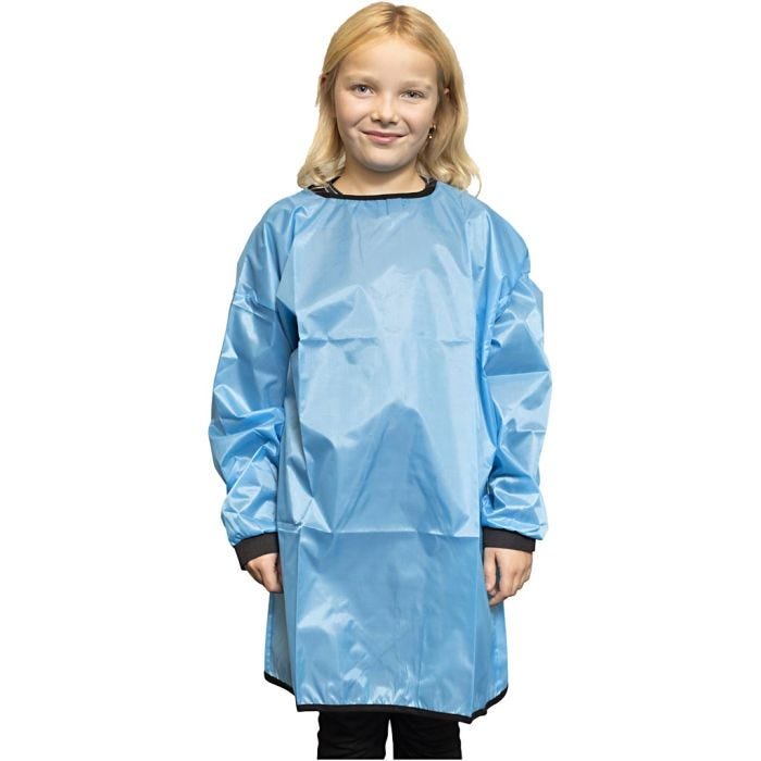 Artist Smock, 75 cm, 7-12 years, turquoise, 1 pc