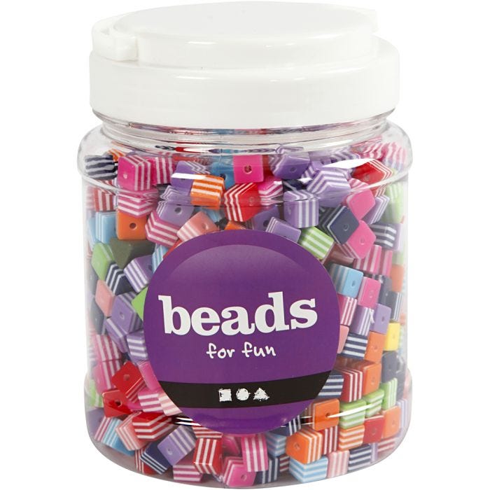 Multi Mix, size 8x8 mm, hole size 2,5 mm, 500 g, 700 ml/ 1 tub