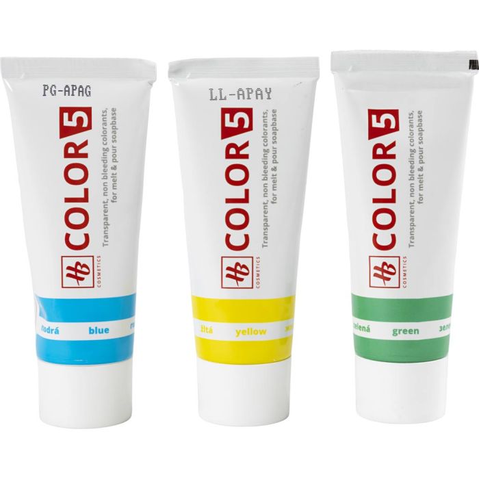 Soap Dye, yellow, green, blue, 3x25 ml, 3x30 g/ 1 pack