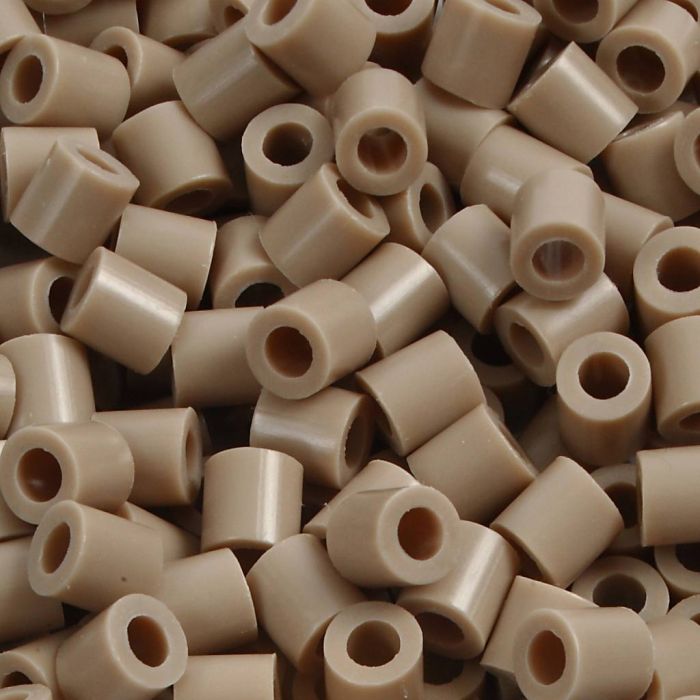 Fuse Beads, size 5x5 mm, hole size 2,5 mm, medium, beige (32248), 1100 pc/ 1 pack