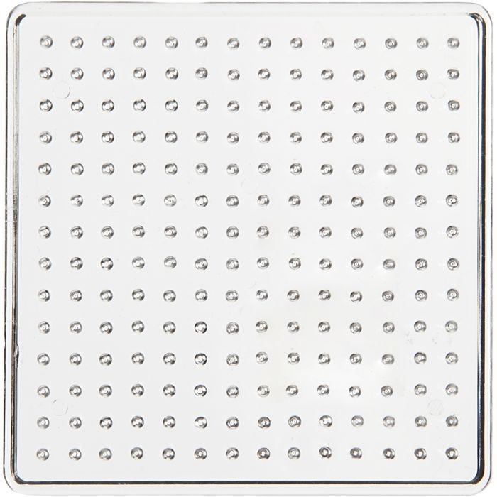 Peg Board, 7x7 cm, medium, clear, 1 pc