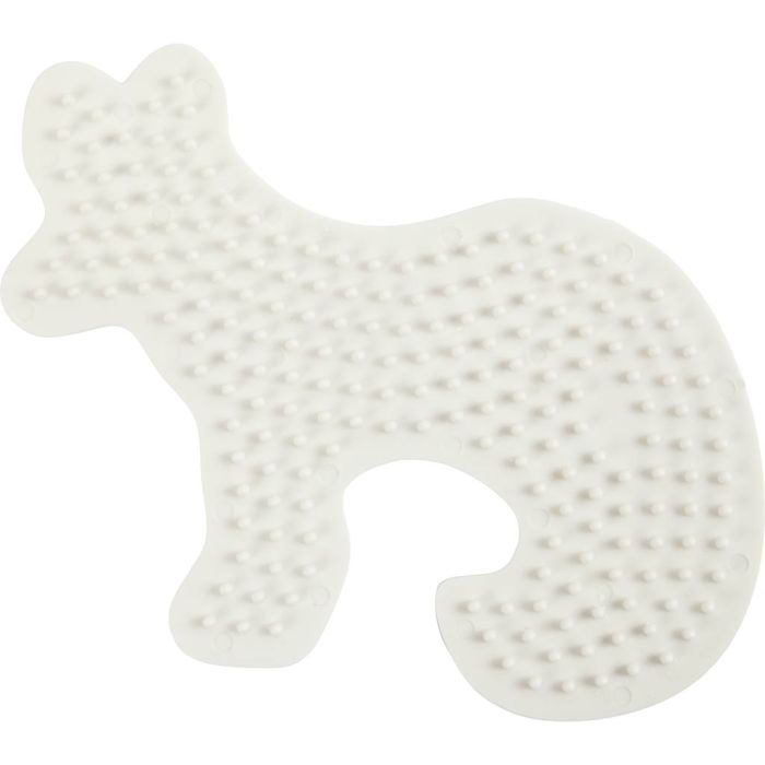 Bead board / pegboard, fox, size 10 cm, 1 pc