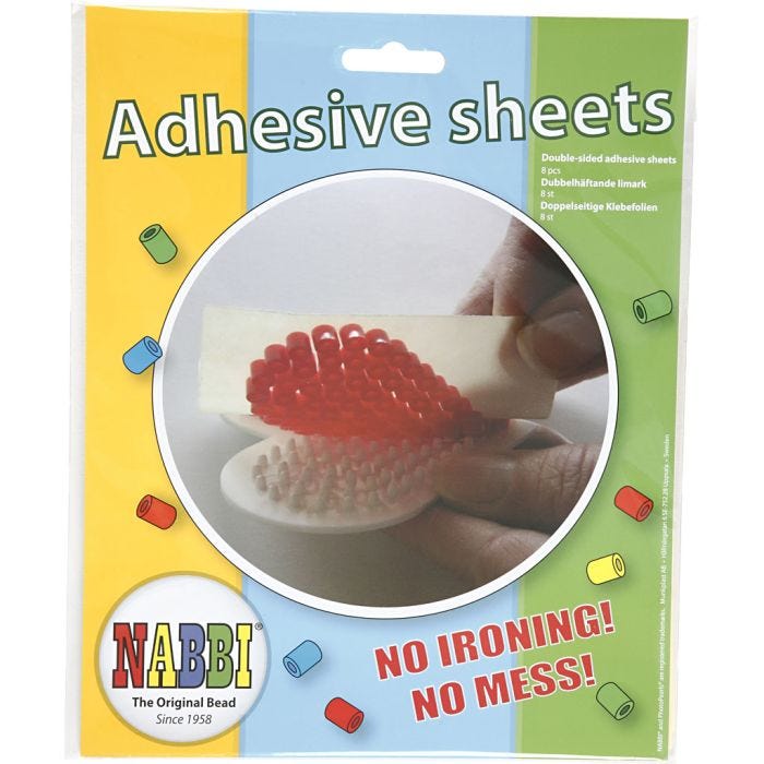Adhesive sheet, size 15x15 cm, clear, transparent, 8 sheet/ 1 pack