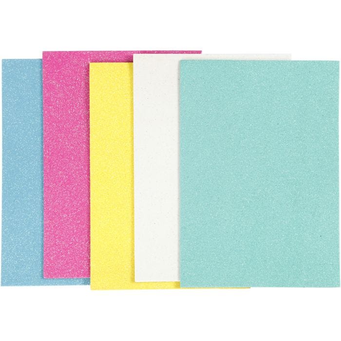 EVA Foam Sheets, A5, sheet 148x210 mm, thickness 2 mm, 5 sheet/ 1 pack