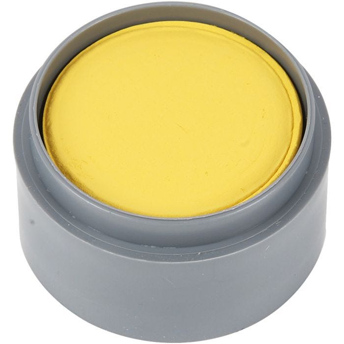 Water-based Face Paint, yellow, 15 ml/ 1 tub