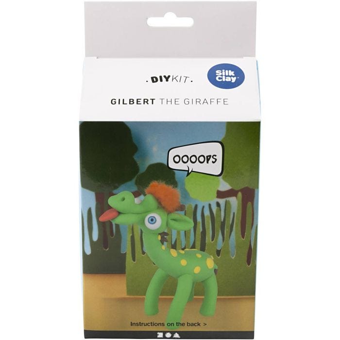 Funny Friends, Gilbert the Giraffe, green, 1 set