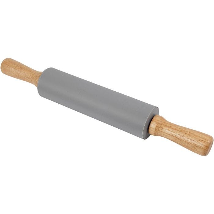 Rolling pin, 38 cm, 5,5 cm, grey, 1 pc