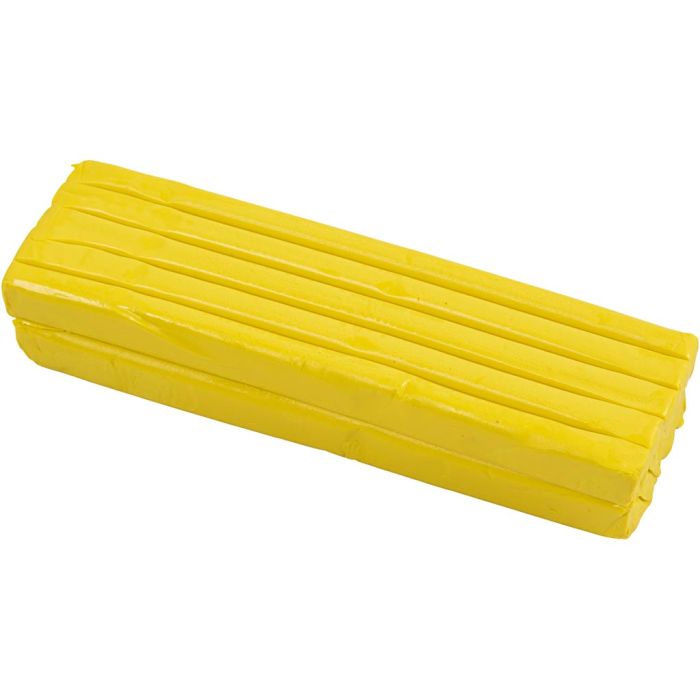 Modelling Clay, size 13x6x4 cm, yellow, 500 g/ 1 pack