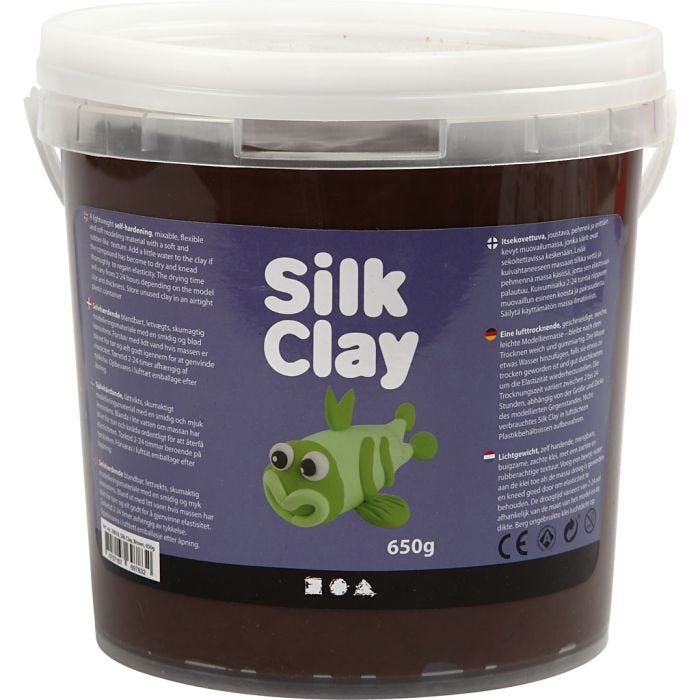 Silk Clay®, brown, 650 g/ 1 bucket