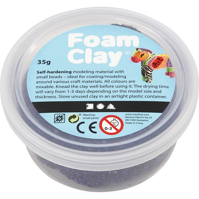 Foam Clay®, purple, 35 g/ 1 tub