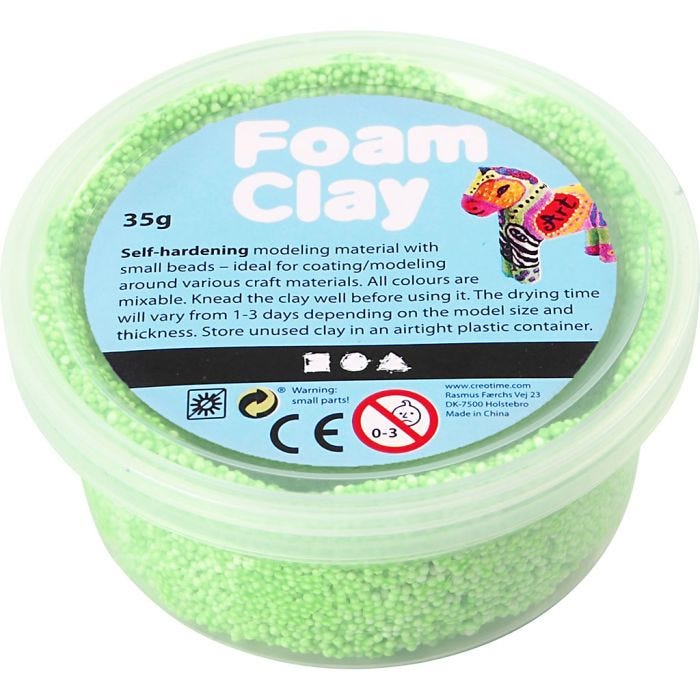 Foam Clay®, neon green, 35 g/ 1 tub
