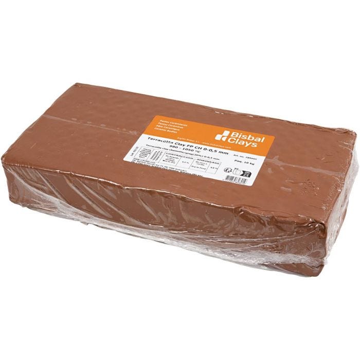 Red Earth Clay with Chamotte, 10 kg/ 1 pack