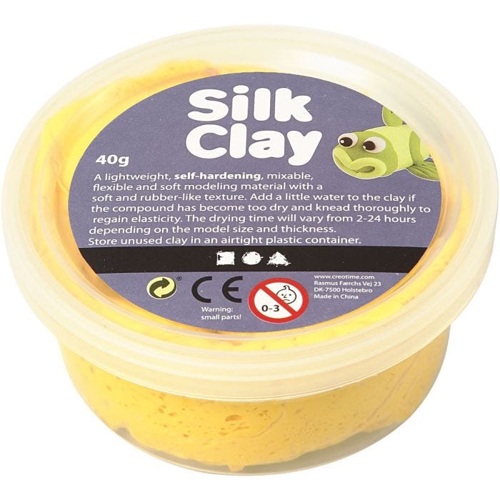 Silk Clay®, yellow, 40g/ 1 tub