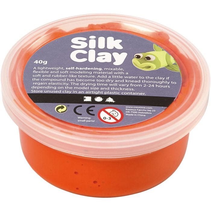 Silk Clay®, orange, 40g/ 1 tub