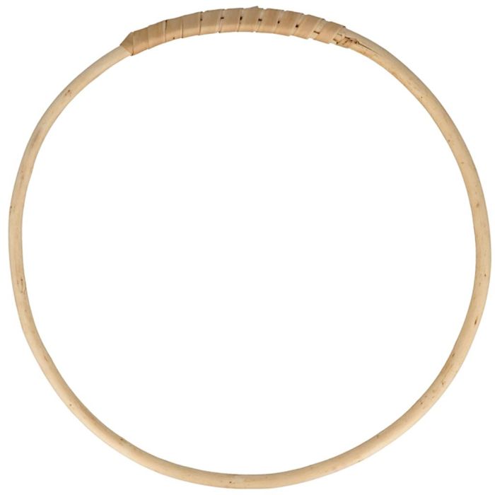 Wooden wicker circle, 25 cm, 9 mm, 1 pc