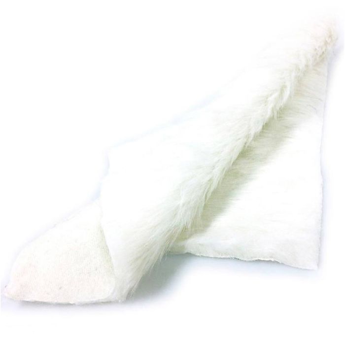 Faux fur, size 29x29 cm, white, 1 pc