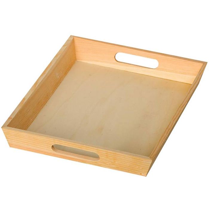 Wooden tray, size 25x35 cm, 1 pc