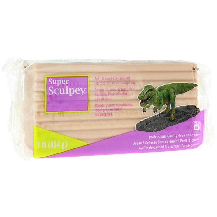 Super Sculpey Ceramics and Sculpture, beige, 454 g/ 1 pack