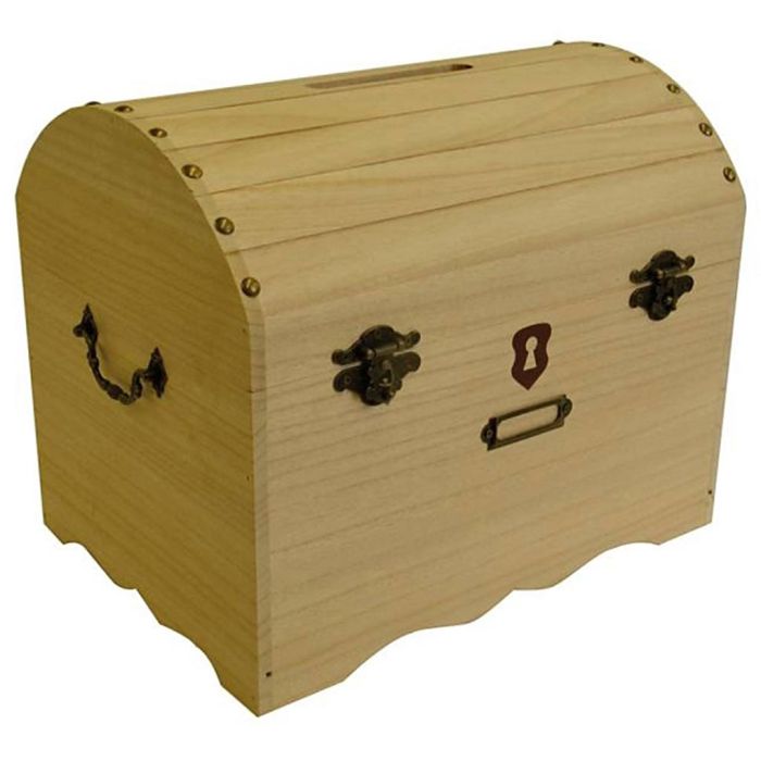 Pirate chest urn to decorate, size 32x22,5x25 cm, 1 pc