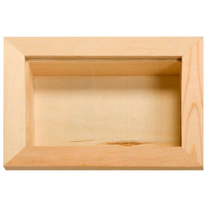 Wooden display case, size 9x13 cm, 1 pc