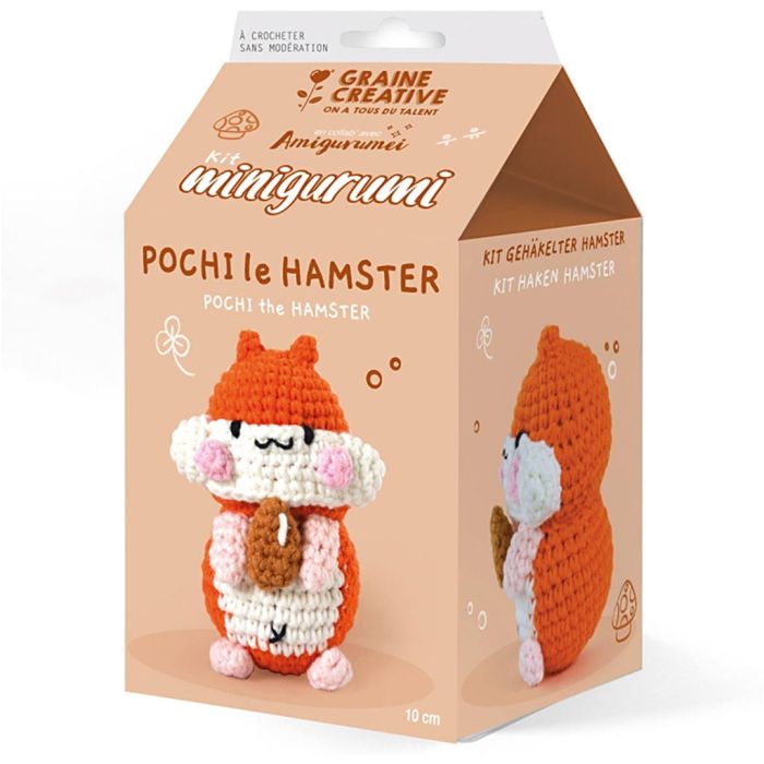 Amigurumi Crochet Kit, Pochi the Hamster, 1 pack