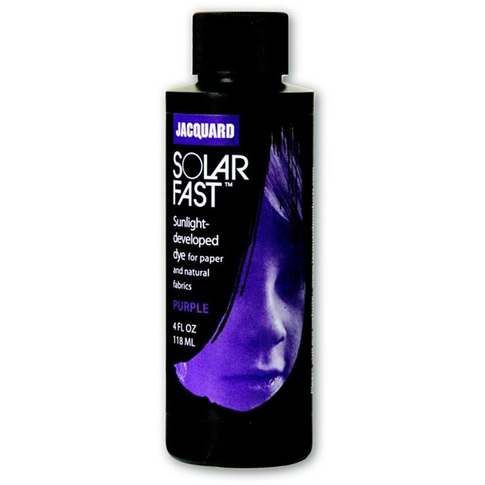 Jacquard Solarfast - Photosensitive dye, purple (106), 118 ml/ 1 bottle
