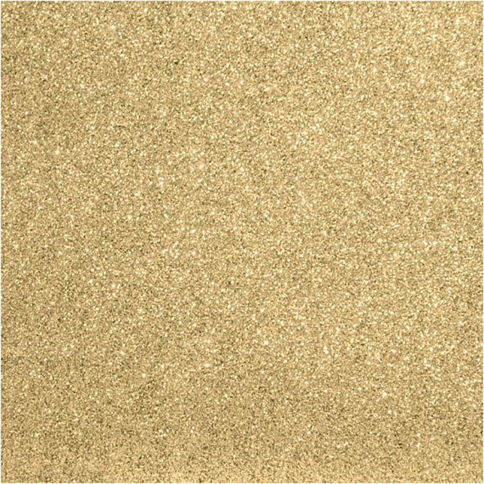 Golden yellow sequin fabric, size 66x45 cm, yellow, 1 pack