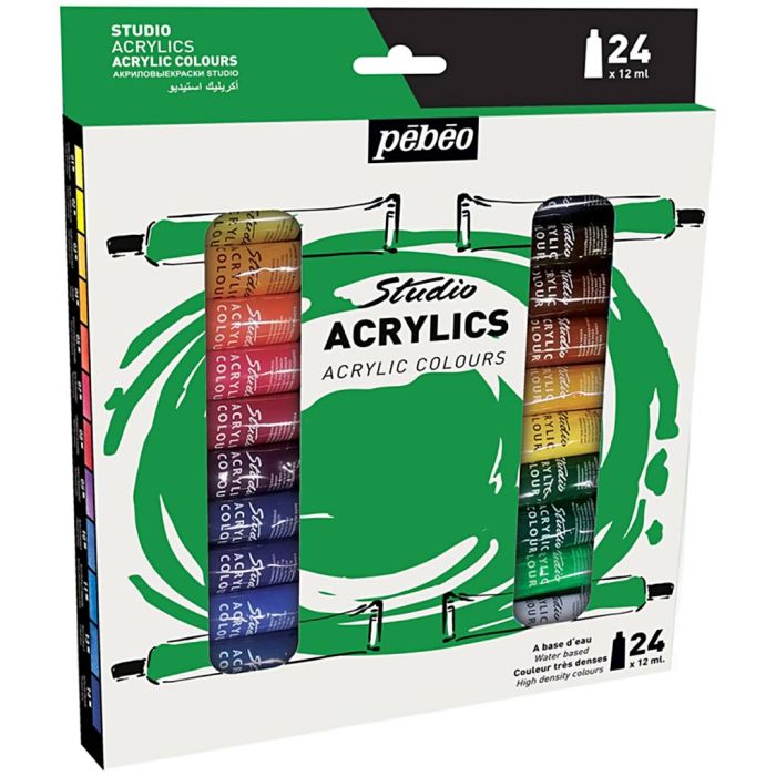 Studio Acrylic Painting, 24x12 ml/ 1 pack