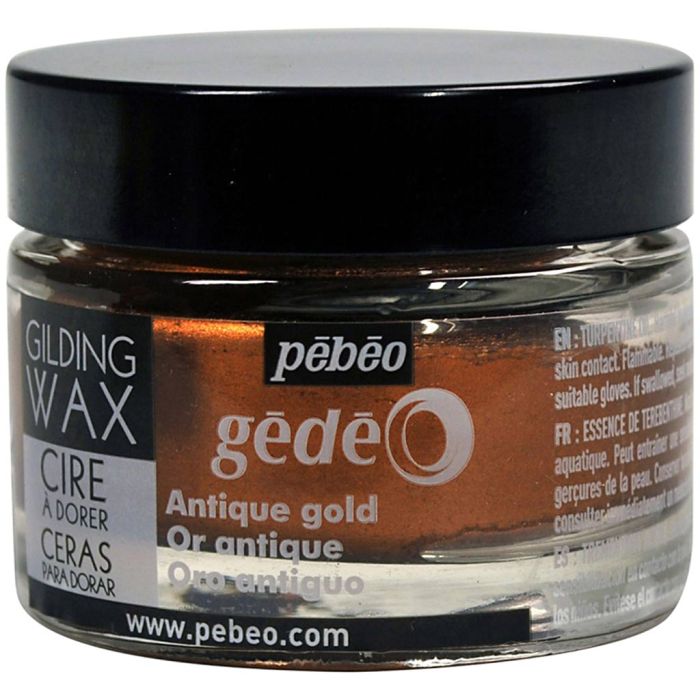 Pébéo gilding wax, antique gold, 30 ml/ 1 tub