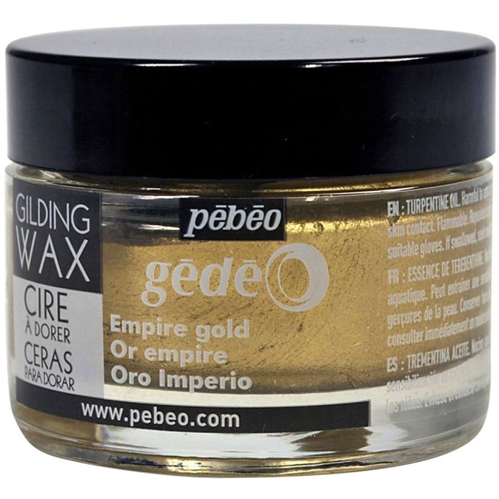 Pébéo gilding wax, medium gold, 30 ml/ 1 tub