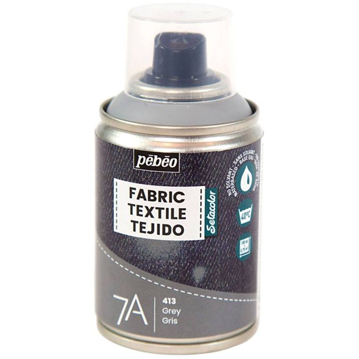Textile spray paint, grey, 100 ml/ 1 bottle