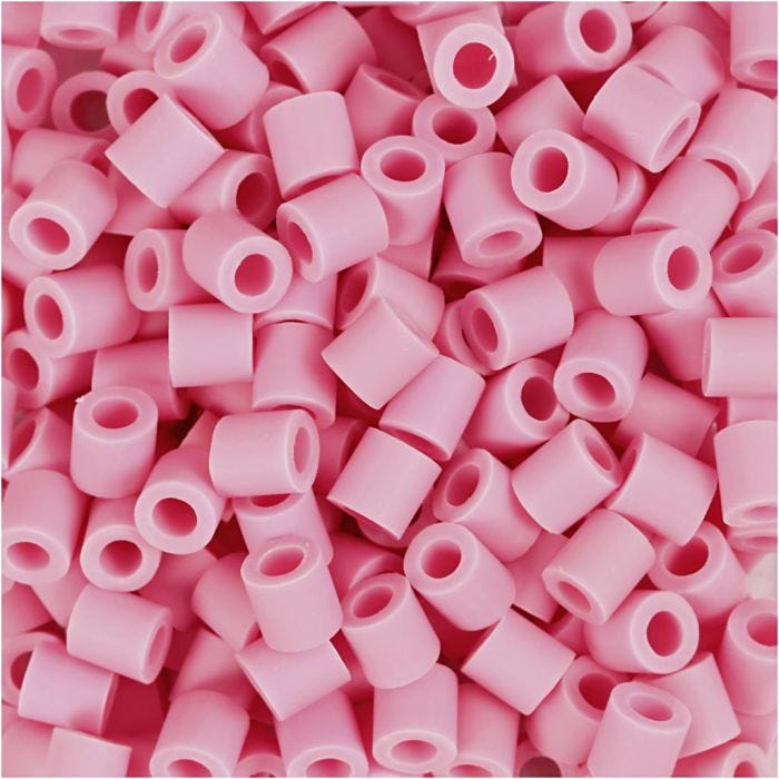 NABBI BioBeads, size 5x5 mm, hole size 2.5 mm, medium, rose, 1000 pc/ 1 pack