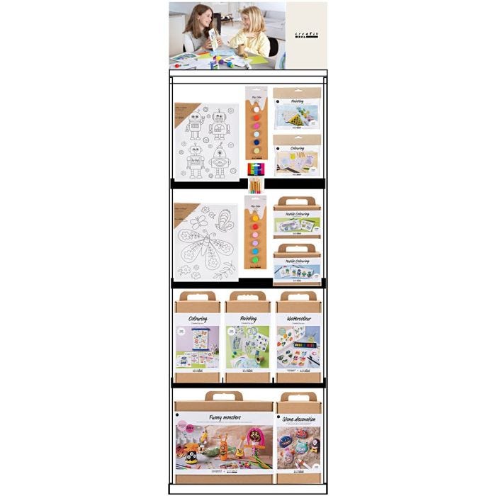 Floor Display, assembled, Decoration and art for children, 104 sales units/ 1 pc