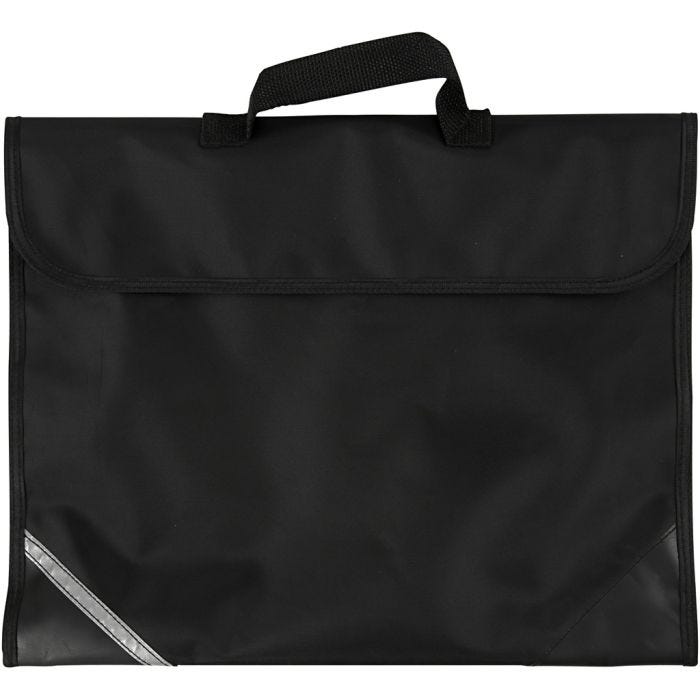 School Bag, D. 9 cm, size 36x29 cm, black, 1 pc